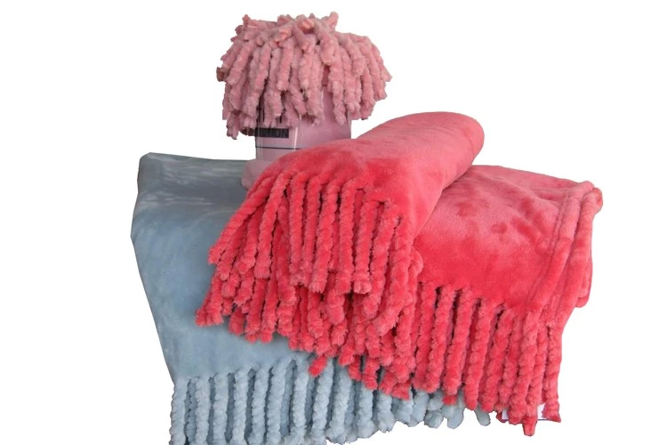 Handmade Flannel Tassel Trim Fringe Edging Leisure Throw Blanket Buy