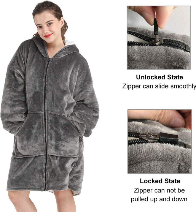fluffy sweatshirt blanket