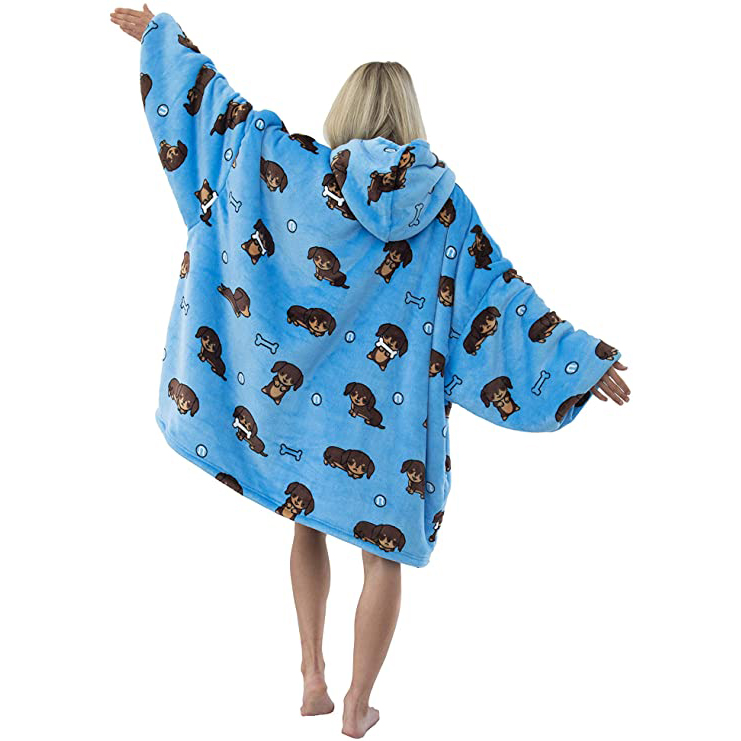 Ready To Ship Oversized Christmas Wearable Huggle Hoodie Blanket - Buy Huggle Hoodie Blanket ...
