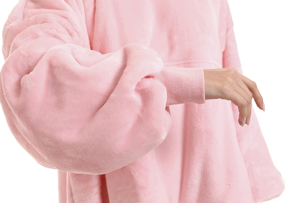 Wholesale Custom Blanket Sweatshirt Oversized Hoodie Blanket Flannel With Sherpa Blanket Hoodie